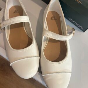 Wild Fable Women's White Strap Flats